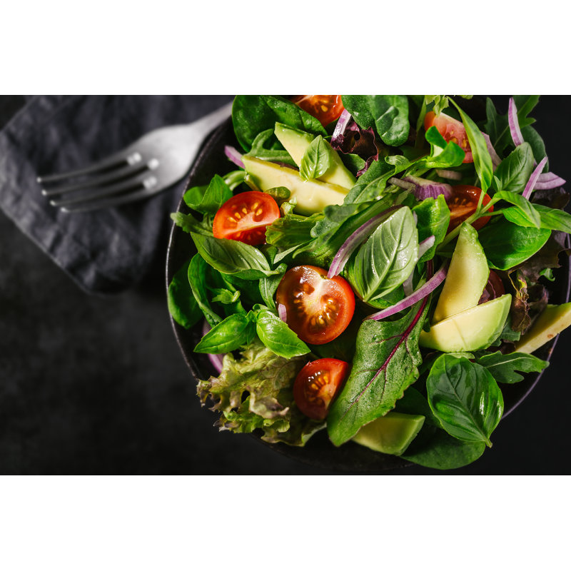 Detox Tasty Salad - Wrapped Canvas Print, 30cm H x 46cm W x 3.8 cm D