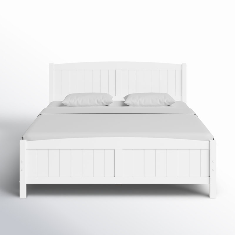 Heffron Solid Wood Bed, Queen, White