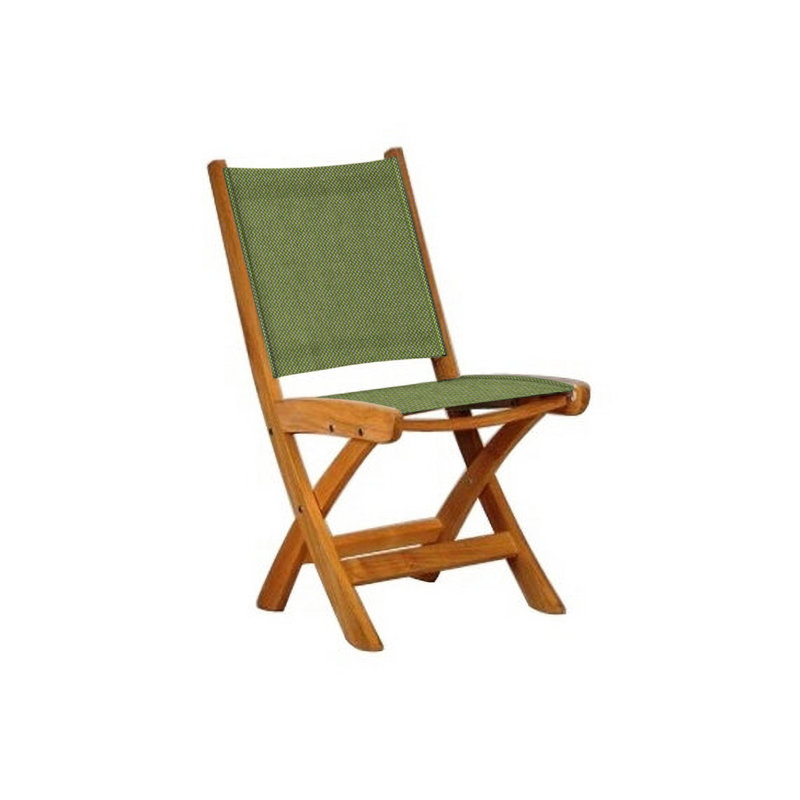St. Tropez Outdoor Dining Side Chair, Spectrum Cilantro Sunbrella® Plainweave