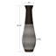 Vase de plancher sur pied au fini doré brossé, parfait pour les branches séchées et les fleurs décoratives
