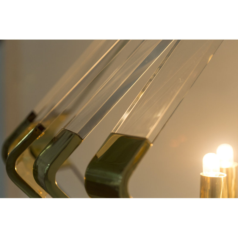 Nellcote 4 - Light Chandelier, Brass