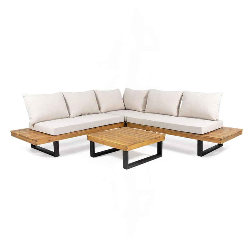 4-Piece Sofa Set, Beige