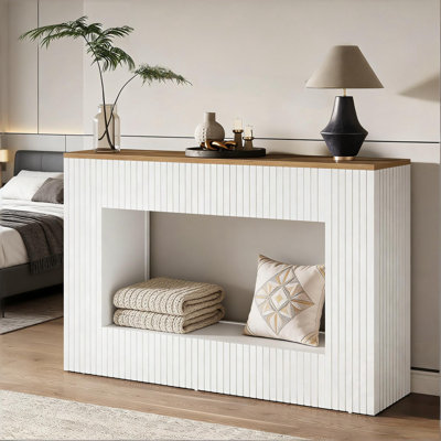 Console avec rangement ouvert