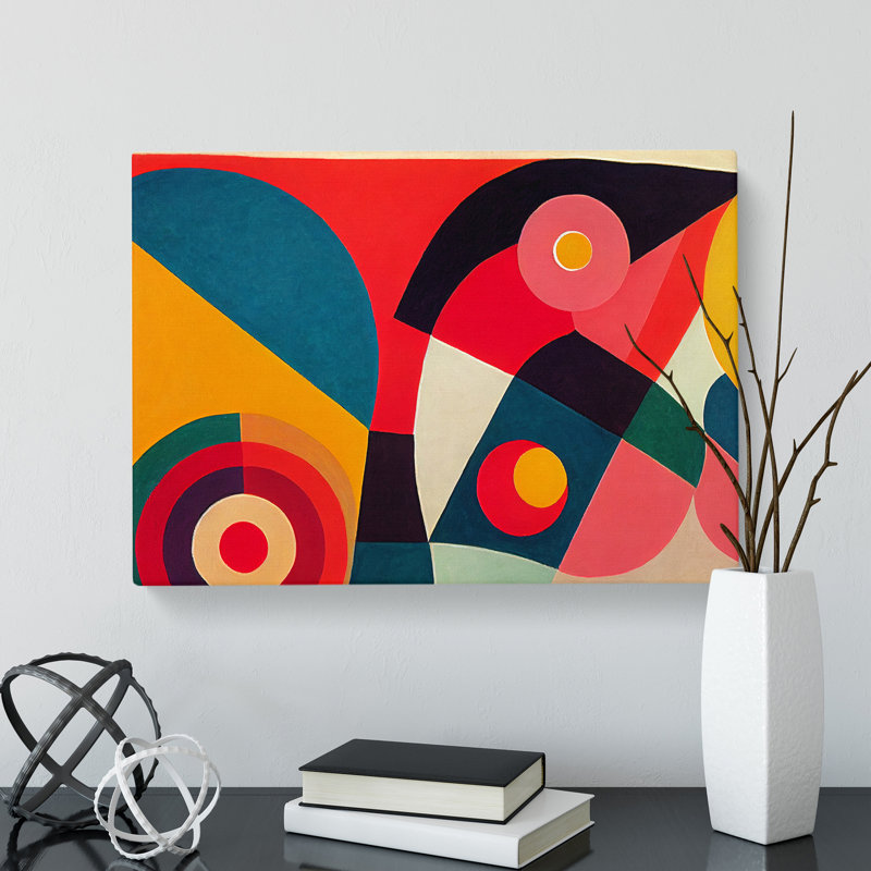 Five Star Abstract Art - Wrapped Canvas, 35cm H x 50cm W x 3cm D
