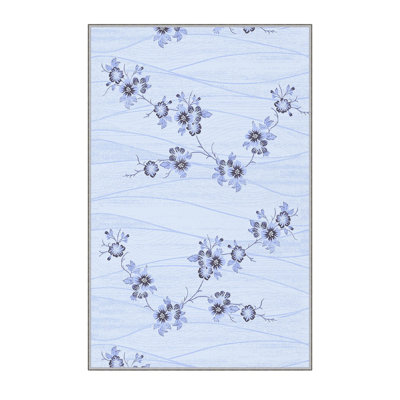 Antibacterial Woven Carpet (3D Digital Print) 4.0 x 5.9 Feet, 100% Polyester, Pile Height: 0.3 Inches | PVC Felt Dot Non-Slip Underside, Machine Washable, Perfect for Living Room & Bedroom Decor