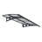 Palram - Canopia Herald Convex Door Awning in Gray-94128950