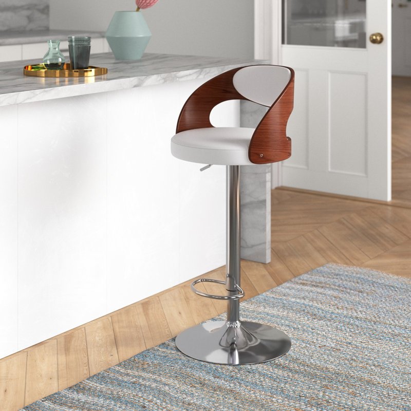 Tabouret de bar Weinberg, Blanc