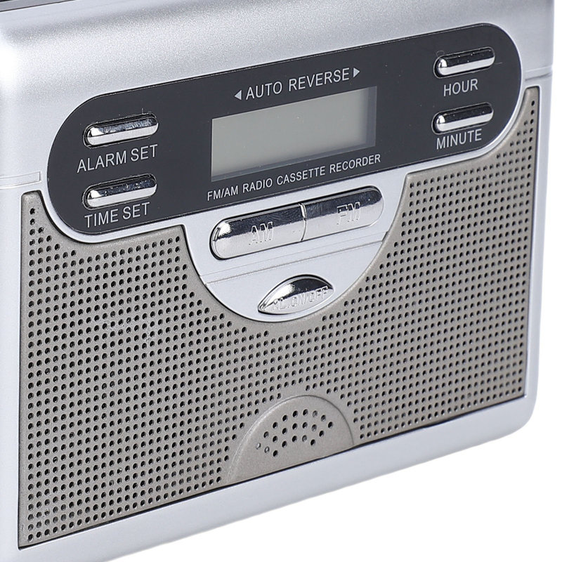 Electric Tabletop Clock in Stainless Steel