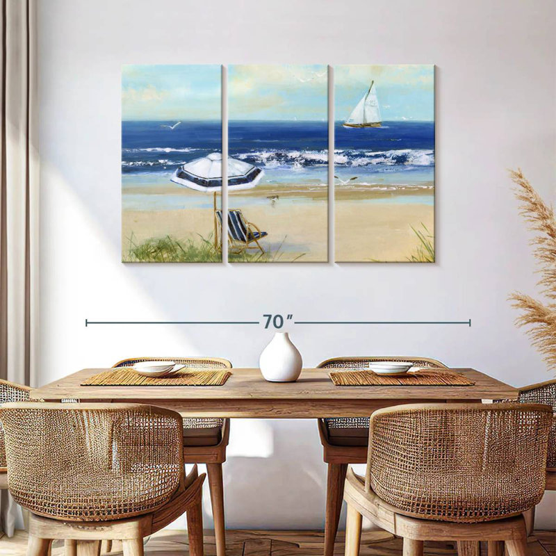 Alvord Azure Beach Life I, H 36 po x l 57 po