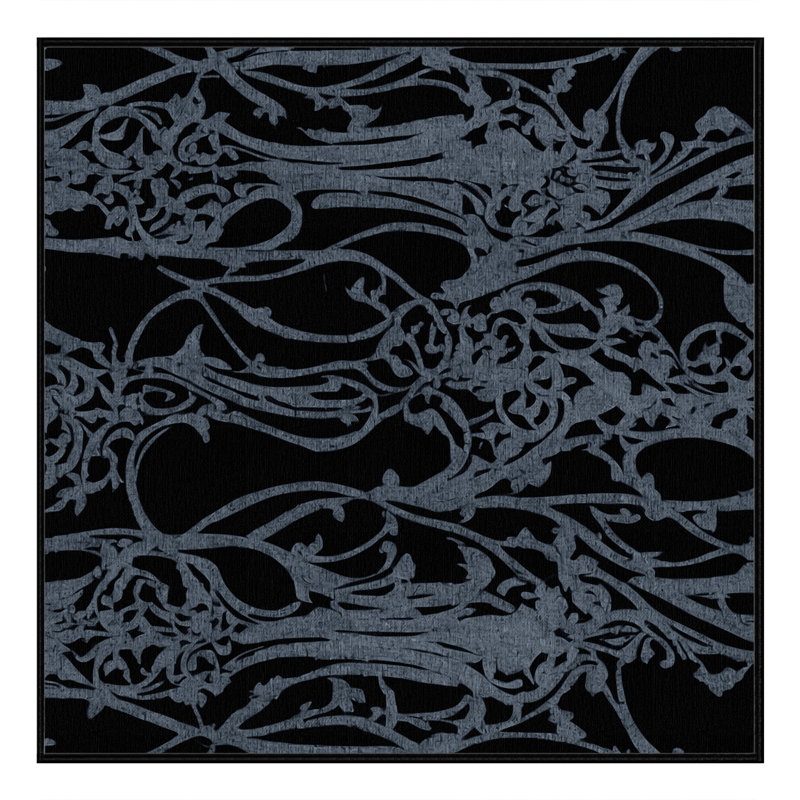 Tapis argenté Enigma, Carré 8 pi