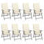 Chaise d'extérieur avec chaises inclinables d'extérieur en bois d'acacia massif-501761744