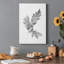 Feuille de chêne croquis au crayon I - reproduction sur toile tendue-839667894