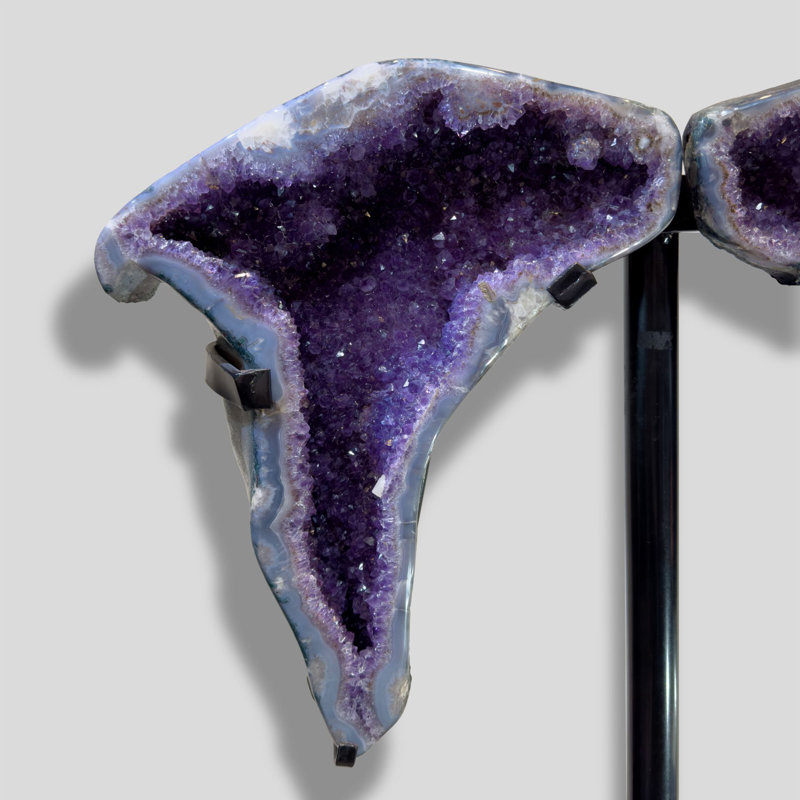 Amethyst Wings on Custom Stand
