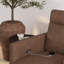 Fauteuil inclinable électrique Jaxon, similicuir cacao-221856283