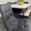 Dining Table with Hairpin Legs, Bench & 4 Velvet Chairs Set-706653532-706653534