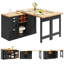 197 cm W Kitchen Island with Top-2015549498