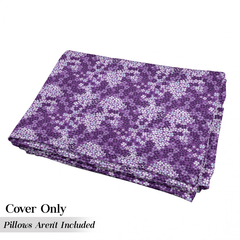 Housse de coussin d'extérieur Lilac Flowers Blossoms in Spring, H 2 po x l 36 po x P 88 po
