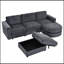 Canapé modulaire en U avec repose-pieds courbé et repose-pieds avec rangement-1587703949