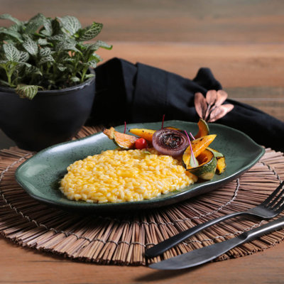 Commercial Dishwasher Safe 11.81'' Stoneware Appetizer Plate , Set of 4