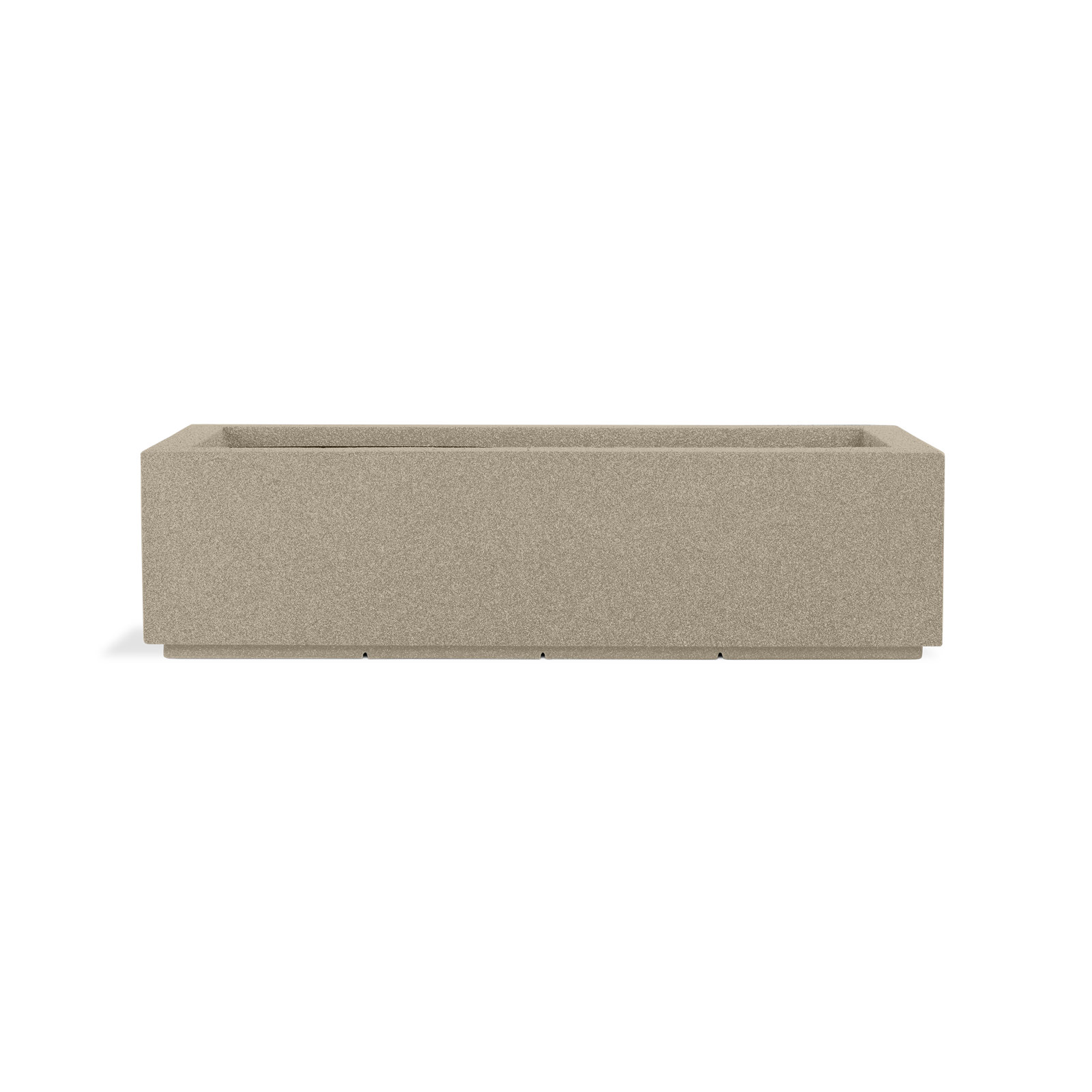 Gita Planter Box, 12" H x 46" W x 17" D, Sandstone Granite