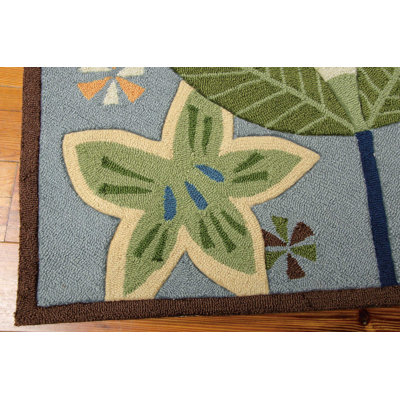 Tapis bleu clair Karyn