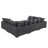 Large Seating Corduroy Modular Sleeper Sectional