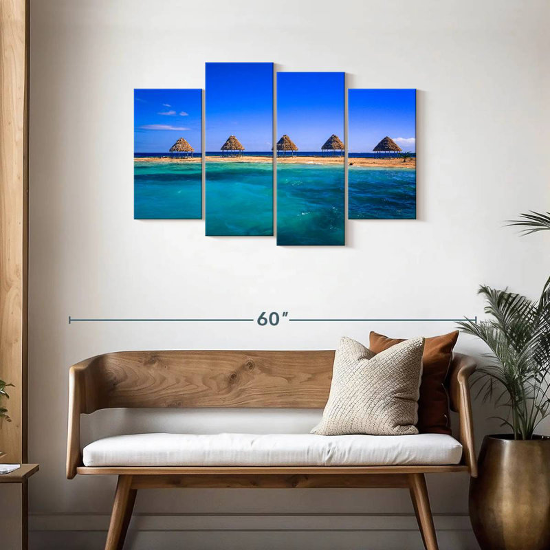 Gillard Rendezvous Caye Huts, H 27 po x l 43 po