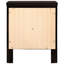 Table de chevet rectangulaire à 2 tiroirs Cappuccino