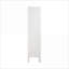 Armoires | Grande armoire de rangement autoportante étroite et moderne, blanc moderne, 2 portes à volets, 5 tablettes pour la cuisine, le salon, le couloir | Panneau de fibres à densité moyenne | Salle de bain