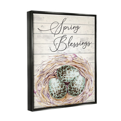 «Spring Blessings Bird Nest Nature Floater», art mural par ND Art