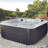 Aqualife Atlas 5-6 Person 92-Jet Acrylic Lounger Hot Tub With Ozonator And Steps