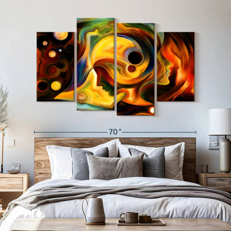 «Abstract Lady», reproduction d'art sur toile, H 42 po x l 68 po x P 1,25 po