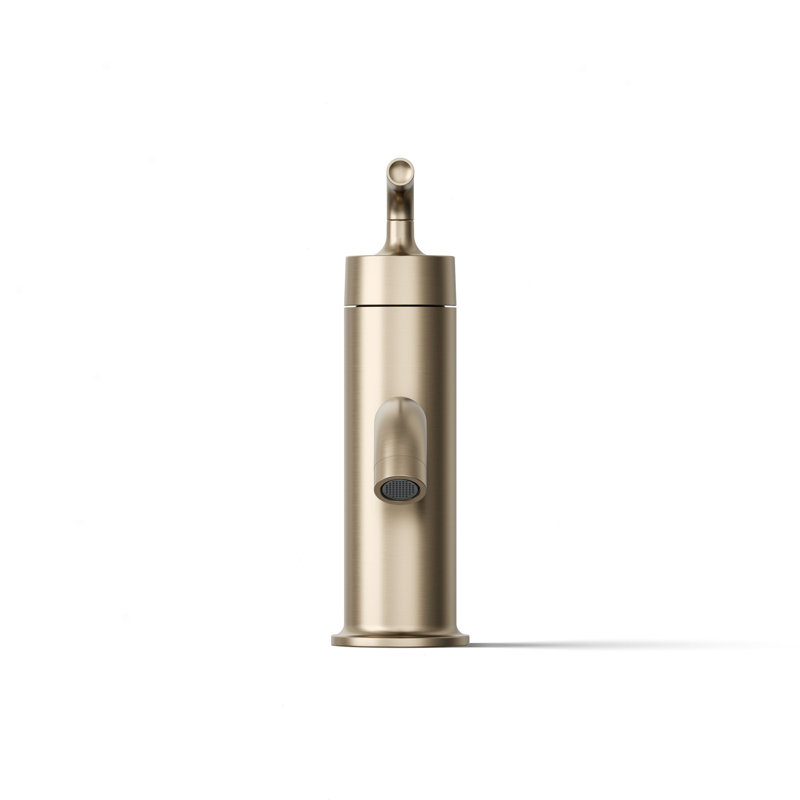 Purist Single Hole Bathroom Faucet, Vibrant Brushed Bronze