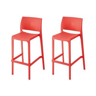 Sensilla Stackable Low Back Bar Stool