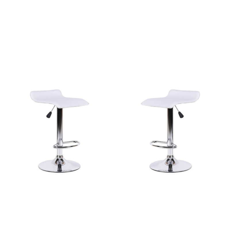 Tabouret de bar Antunez, Blanc