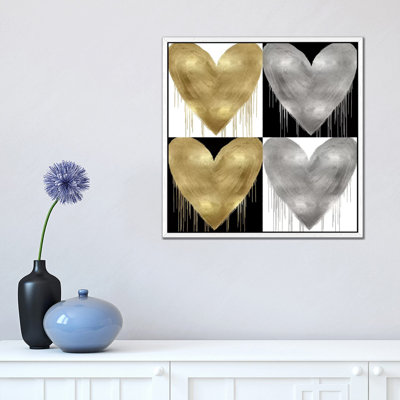 Big Hearted Quartet III by Lindsay Rodgers - Print on Canvas