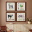 Golden Cuisine Sheep - Ensemble de 4 peintures sur toile encadrées-60147941-60147949