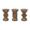 Romeo Solid Wood Top End Table Set