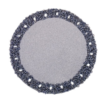 Classic Hand Beaded Round Placemat
