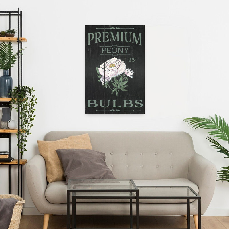 Pivoine avec pivoines, H 24 po x l 16 po