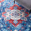 Tapis bleu marine / rouge Aurich 851-89244108