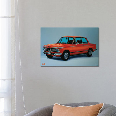 BMW 2002 1968 by Paul Meijering - Painting on Canvas