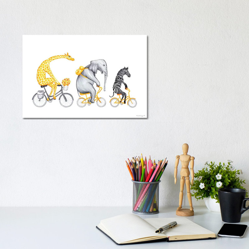 Yellow Trio by Amélie Legault - Wrapped Canvas Print, 20.32 cm H x 30.48 cm W