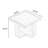 Modern Glass Solid Wood Square Coffee Table-1638334168