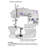 Haitral Mini Mechanical Sewing Machine
