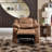 38" Wide Breathable Leather Manual Recliner, Traditional Classic Reclining Chair-144157074