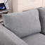 Petit fauteuil modulaire modulaire en forme de L 3 places convertible, 4 sièges, toile de jute gris aube, 87 po de profondeur, 57 po de largeur, 29 po de hauteur, 175 lb de poids, plusieurs configurations de module, rangement pour chaque siège, doux