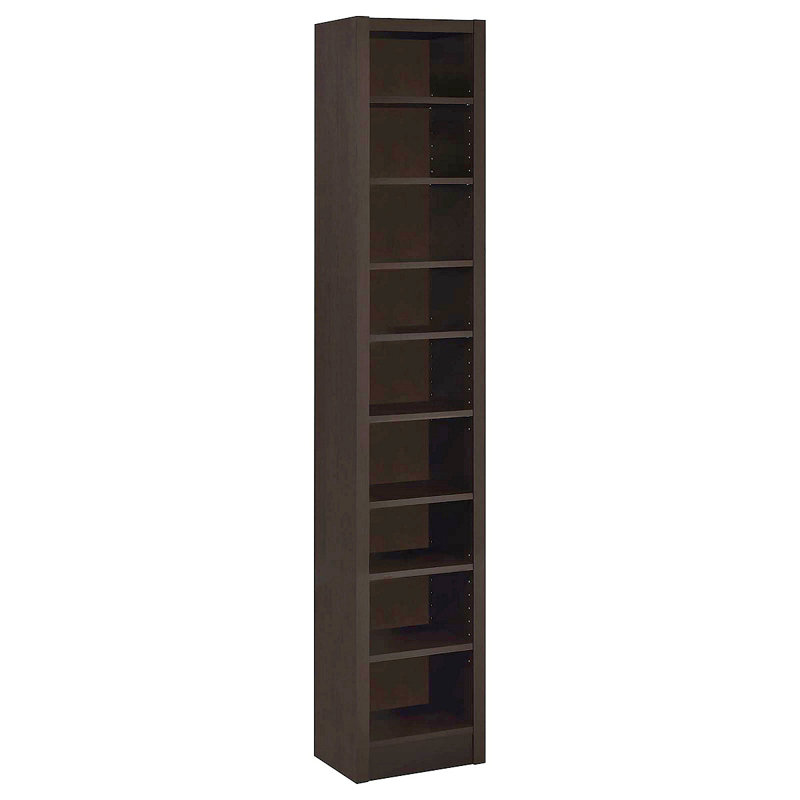 Cappuccino Bookcase, Bookshelves, Wood Shelves, Tall Bookshelf, Black Bookcase