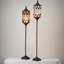Ensemble d'abat-jour chandelier rétro en métal vieilli-129600861-132282810