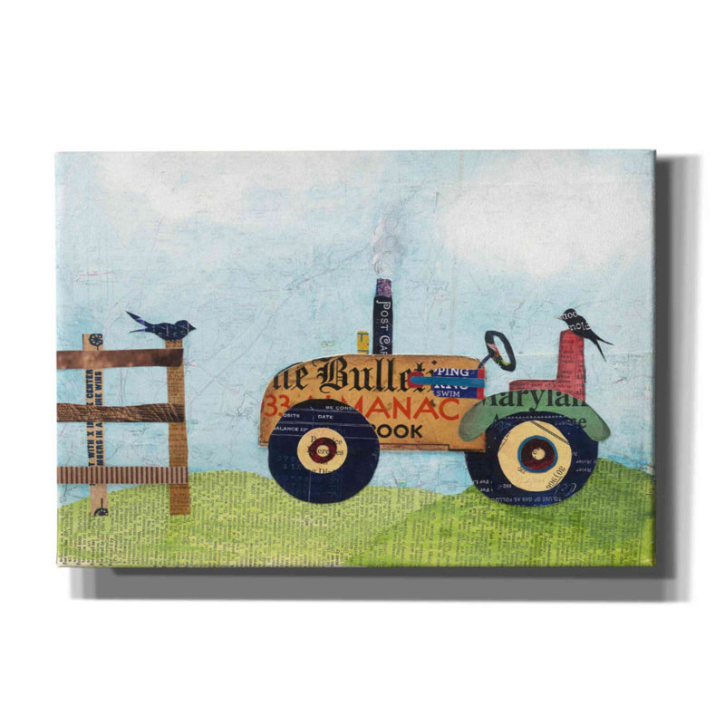 «On the Farm II» par Courtney Prahl, art mural sur toile, H 18 po x l 26 po x P 0,75 po
